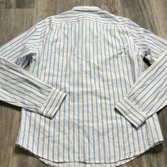 Abercrombie & Fitch Mens Muscle Button Down Shirt, Red, Blue, White, size XL - Picture 9 of 10